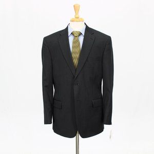 Jos. A. Bank 42R Gray Solid 2-Button Sport Coat Blazer Jacket B849